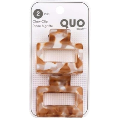 Quo Beauty Claw Clip Brown 2 ea, $4.75/1ea