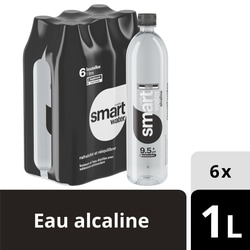 Glaceau Smartwater Bouteille Alcaline avec Antioxidant 6x1.0 l, 0,31 $/100ml