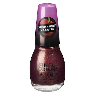 Sinful Colours Quick Bliss Fast Dry Nail Polish 2674 Flushed 1 ea, $3.49/1ea
