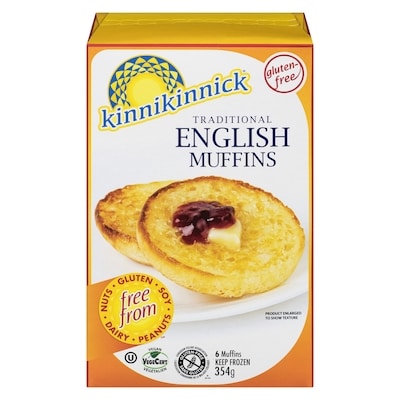 Kinnikinnick English Muffins Traditional 354 g, $2.40/100g