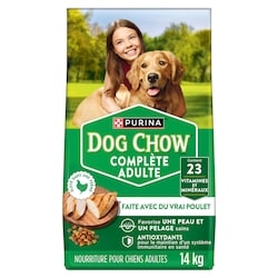 Purina Dog Chow complète nourriture sèche pour chiens poulet 14 kg, 0,26 $/100g