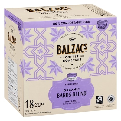 Bards Blend Coffee Pods Stout Roast Dark, Lush
