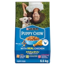 Purina Puppy Chow Complete Dry Puppy Food Real Chicken 6.5 kg, $0.35/100g