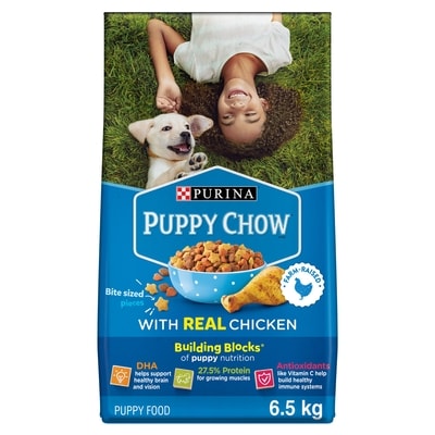 Purina Puppy Chow Complete Real Chicken, Dry Puppy Food 6.5 kg, $0.35/100g