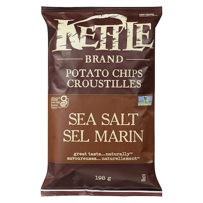 Kettle Brand Croustilles sel marin 198 g, 1,52 $/100g