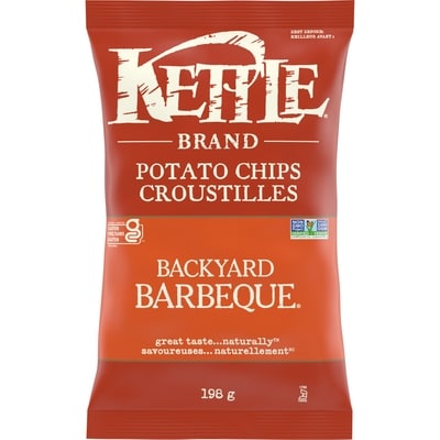 Kettle Potato Chips Backyard Barbeque 198 g, $1.77/100g
