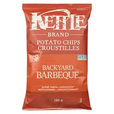 Kettle Potato Chips Backyard Barbeque 198 g, $1.52/100g