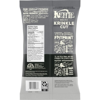 Potato Chips, Krinkle Cut, Salt & Fresh Ground Pepper Kettle Chips