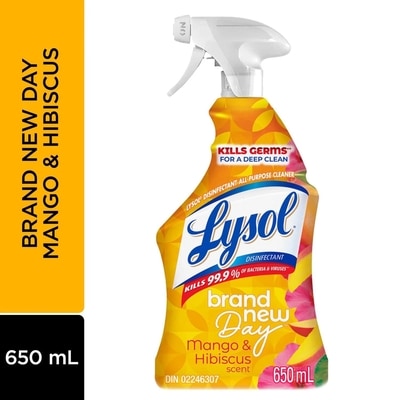 Lysol Desinfectant Nettoyant Tout Usages Mangue et Hibiscus 650 ml, 0,92 $/100ml