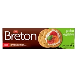 Dare Breton Garden Vegetable Crackers 200 g, $1.50/100g