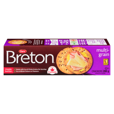 Dare Breton Multigrain Crackers 200 g, $1.75/100g