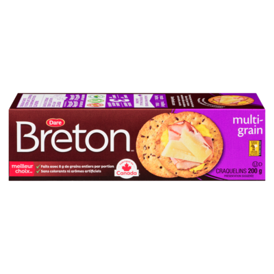 Dare Craquelins Breton Multigrain 200 g, 1,25 $/100g