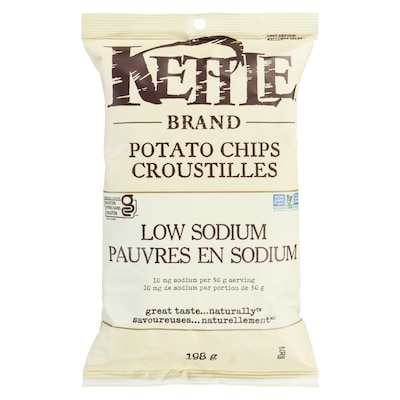 Kettle Potato Chips Low Sodium 198 g, $2.02/100g