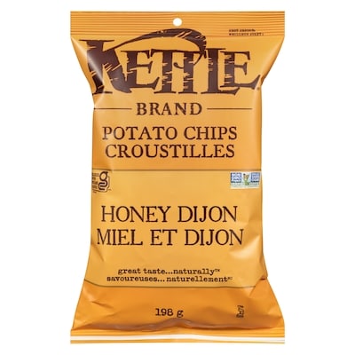 Kettle Potato Chips Honey Dijon 198 g, $1.76/100g