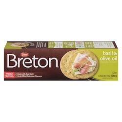 Breton Basil and Olive Oil Crackers