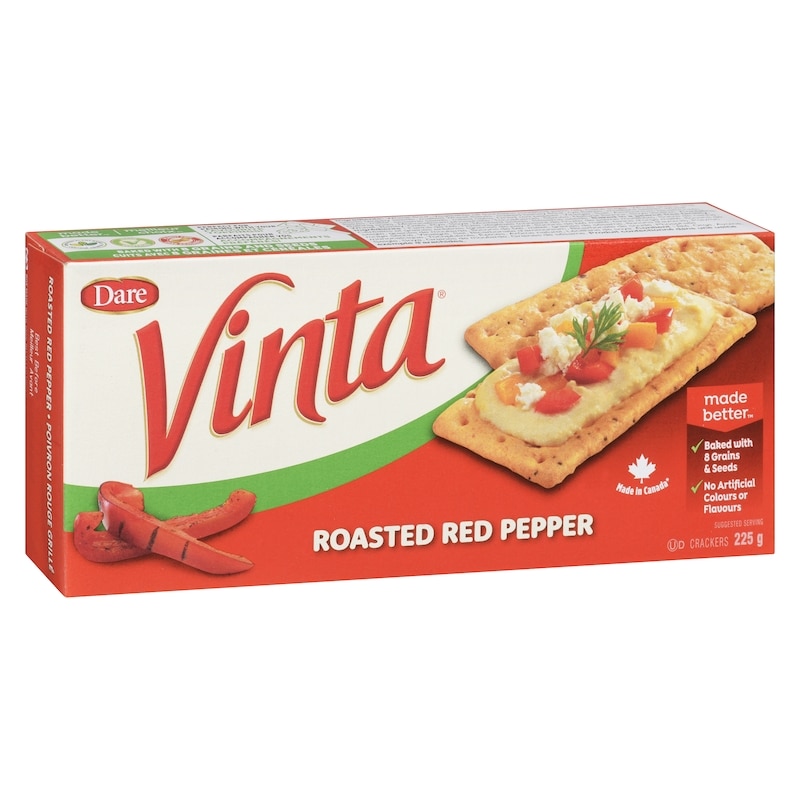 Vinta Roasted Red Pepper Crackers