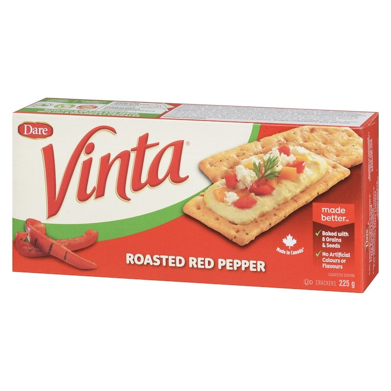 Vinta Roasted Red Pepper Crackers