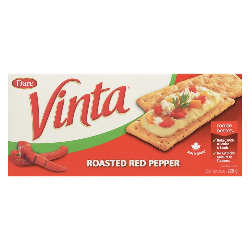 Vinta Roasted Red Pepper Crackers