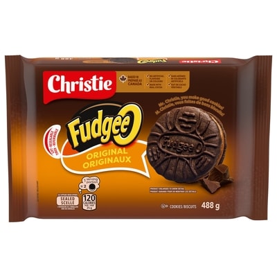 Christie Fudgee-O Chocolatey Creme Filled Sandwich Cookies 488 g, $1.13/100g