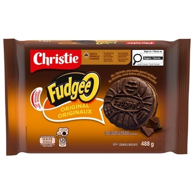 Christie Fudgee-O Chocolatey Creme Filled Sandwich Cookies 488 g, $1.33/100g