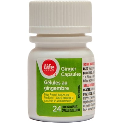 Life Gélules au gingembre, 24 capsules de gel liquide 24 ea, 0,37 $/1ch
