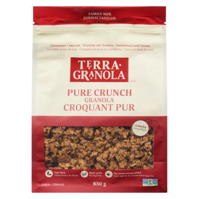 Terra Breads Pure Crunch Granola 850 g, $2.35/100g