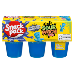 Snackpack Paquet de Sour Patch Kids, framboise bleue, pack de 6 594 g, 0,84 $/100g