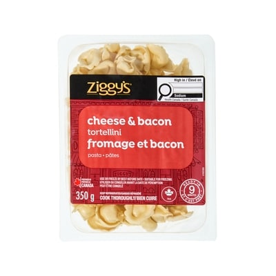 Ziggy’s Tortellini fromage et bacon 350 g, 1,14 $/100g