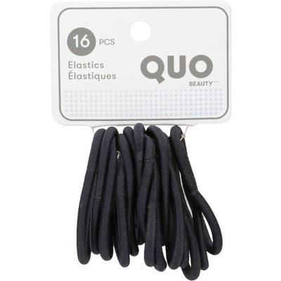 Quo Beauty Paquet de 16 élastiques en silicone qb noir 16 ea, 0,44 $/1ch