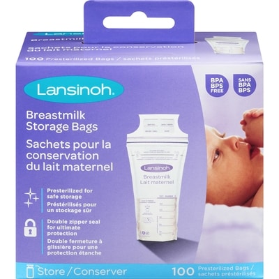 Lansinoh Breastmilk Storage Bags 100 ea, $0.25/1ea
