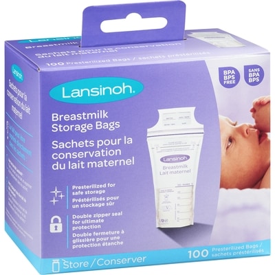 Sachets pour la conservation du lait maternel