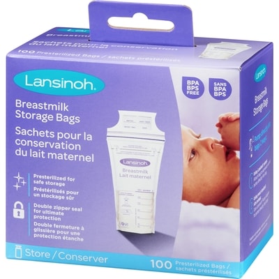 Sachets pour la conservation du lait maternel