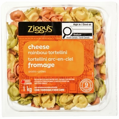 Ziggy's Cheese Rainbow Tortellini 1 kg, $0.95/100g