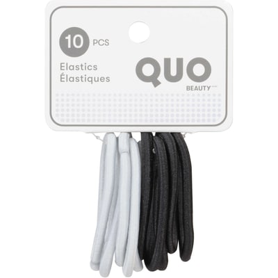 Quo Beauty Paquet de 10 élastiques ordinaires qb noir 10 ea, 0,43 $/1ch