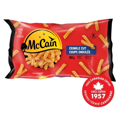 McCain Frites à coupe ondulée 800 g, 0,50 $/100g