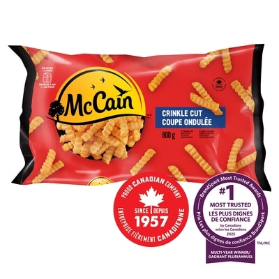 McCain Frites à coupe ondulée 800 g, 0,54 $/100g