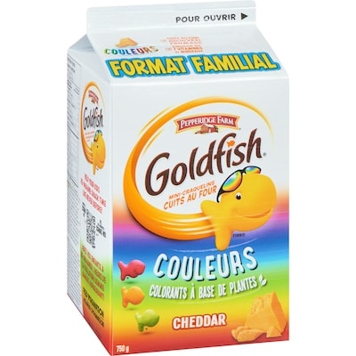 Mini-craquelins cuits au four couleurs cheddar format familial