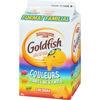 Mini-craquelins cuits au four couleurs cheddar format familial