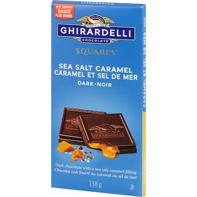 Tablette au chocolat noir à la fleur de sel et au caramel
