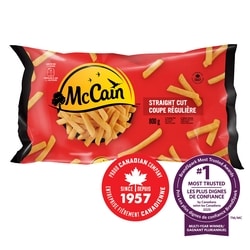 McCain Frites à coupe régulière 800 g, 0,44 $/100g