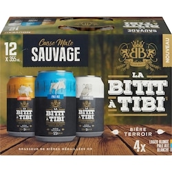 LA Bittt A Tibi Bière terroir caisse mixte sauvage (Pièce d’identité requise au moment du ramassage) 12x355.0 ml, 0,42 $/100ml