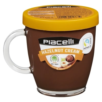 Piacelli Tartinade aux noisettes avec cacao dans en pot réutilisable 300 g, 2,50 $/100g