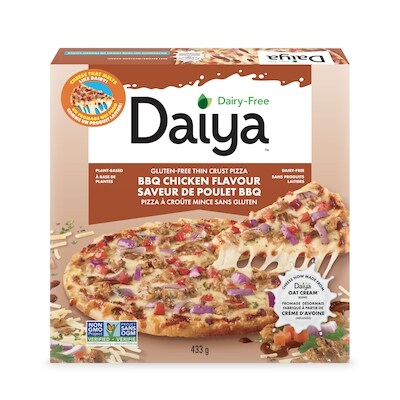 Daiya Pizza sans produits laitiers et sans viande, saveur poulet et barbecue 433 g, 2,54 $/100g