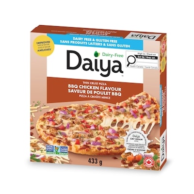 Pizza barbecue au poulet végétal sans produits laitiers