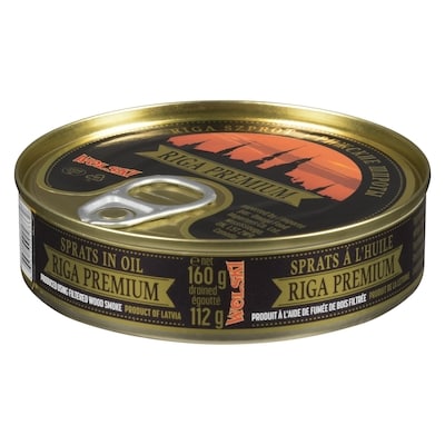 Wolski Sprats In Oil Riga Premium 160 g, $1.74/100g