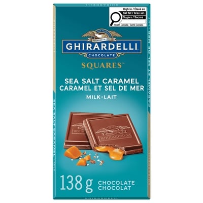 Ghirardelli Milk Chocolate Caramel Sea Salt Bar 138 g, $5.07/100g