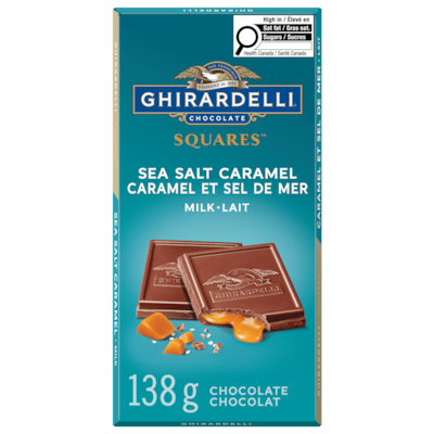 Ghirardelli Milk Chocolate Caramel Sea Salt Bar 138 g, $4.34/100g