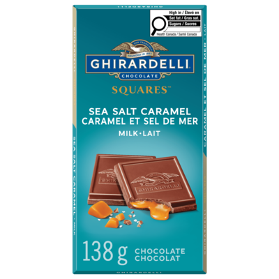 Ghirardelli Tablette au chocolat au lait à la fleur de sel et au caramel 138 g, 4,34 $/100g