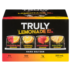 Truly Malt Alcoholic Beverage Hard Seltzer Lemonade Mix Pack (ID required at pick-up) 12x355.0 ml, $0.54/100ml