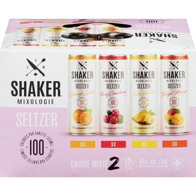 null Seltzer boisson de malt alcoolisée caisse mixte 2 (Pièce d’identité requise au moment du ramassage) 12x355.0 ml, 0,61 $/100ml